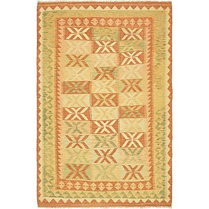 Unique Loom 3' 9 x 6' Kilim Waziri Rug