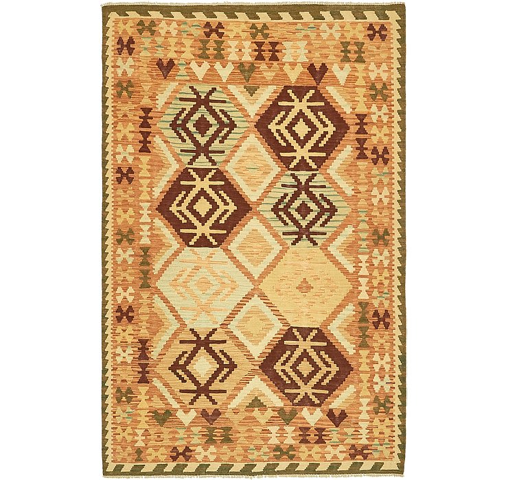 4' 3 x 6' 5 Kilim Waziri Rug