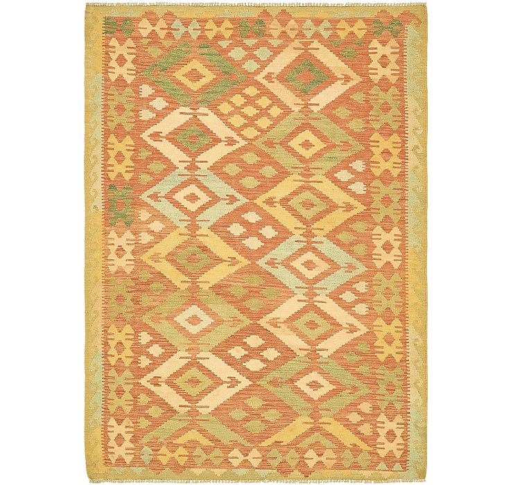 4' 7 x 6' 7 Kilim Waziri Rug