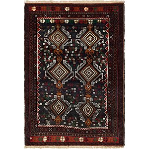 Unique Loom 3' x 4' 4 Balouch Persian Rug