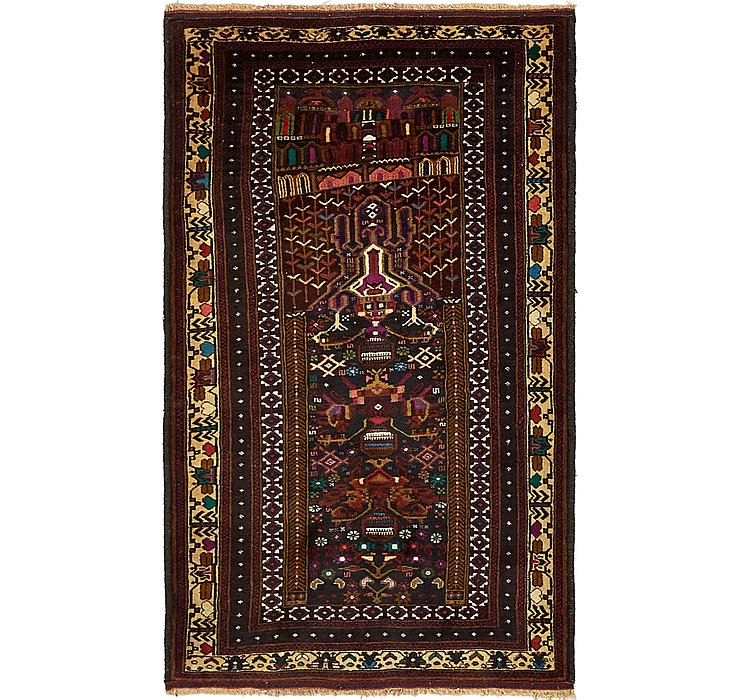 3' x 5' Balouch Persian Rug