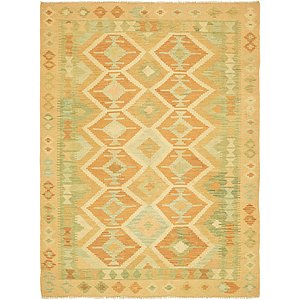 Unique Loom 4' 6 x 6' 3 Kilim Waziri Rug