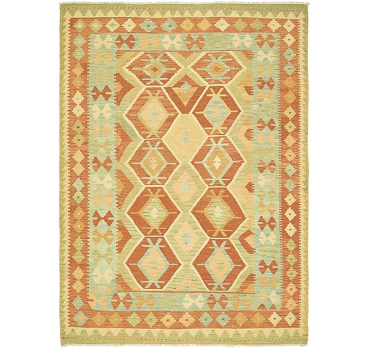 4' 9 x 6' 6 Kilim Waziri Rug