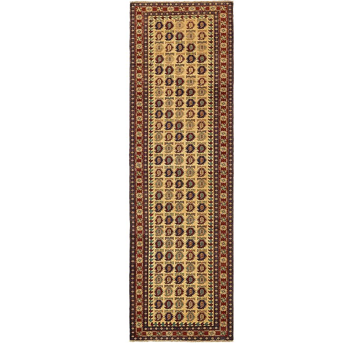 3' x 9' 10 Kazak Oriental Runner Rug