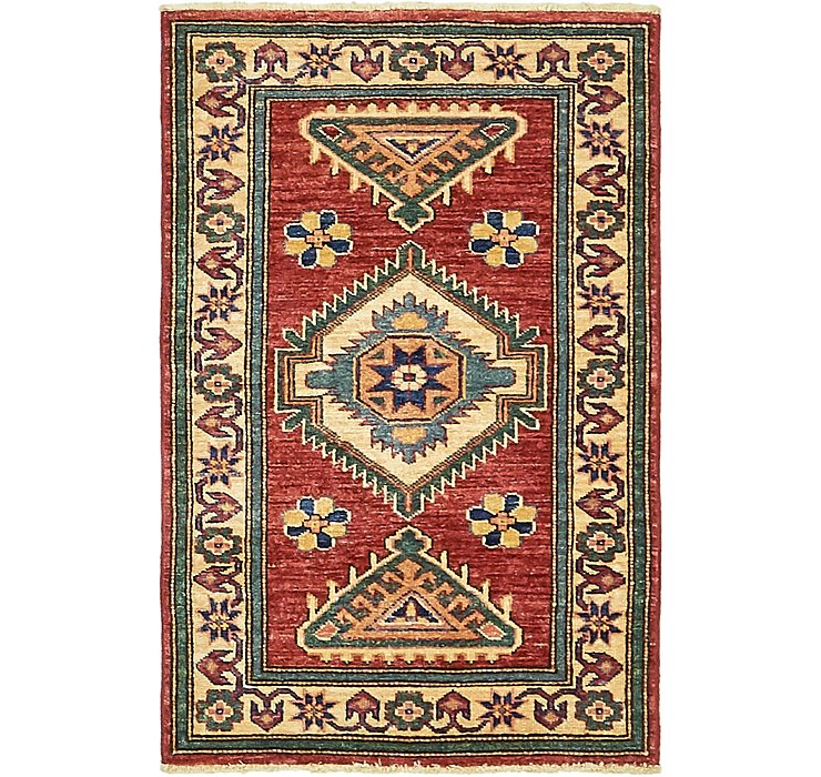 2' x 3' 3 Kazak Rug