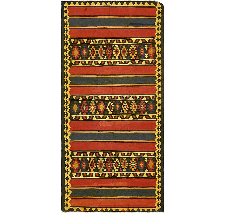 4' 10 x 10' 4 Kilim Fars Runner Rug