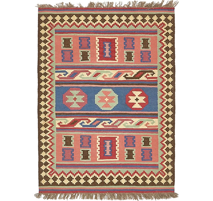 4' 9 x 5' 2 Kilim Fars Rug