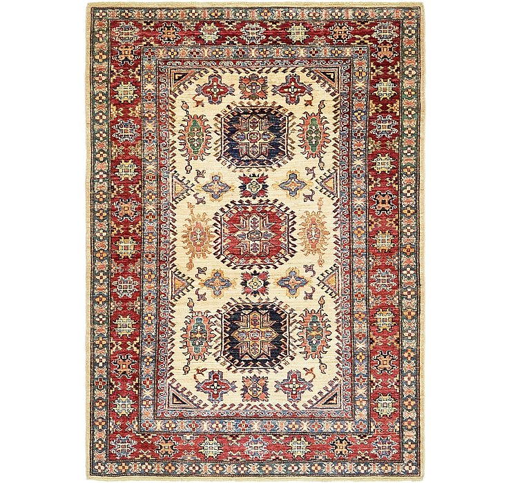 4' x 5' 8 Kazak Rug