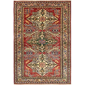 3' 2 x 4' 9 Kazak Rug