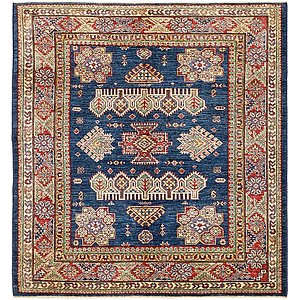 Unique Loom 5' x 5' 2 Kazak Oriental Square Rug