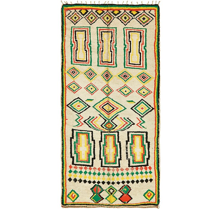5' 3 x 11' 2 Moroccan Runner Rug
