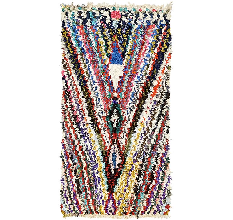 3' x 6' 4 Moroccan Runner Rug