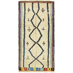 Unique Loom 4' 6 x 9' 3 Moroccan Runner Rug