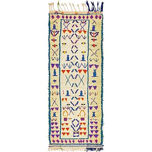 2' 10 x 7' 7 Moroccan Runner Rug