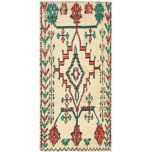 3' 10 x 8' 2 Moroccan Runner Rug