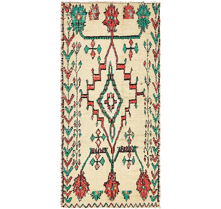 3' 10 x 8' 2 Moroccan Runner Rug