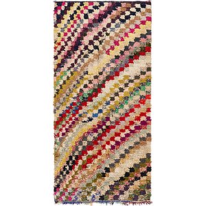 HandKnotted 4' 3 x 9' 4 Moroccan Runner Rug