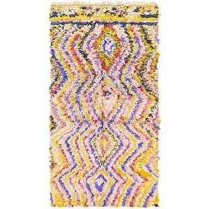 HandKnotted 4' 9 x 9' Moroccan Rug