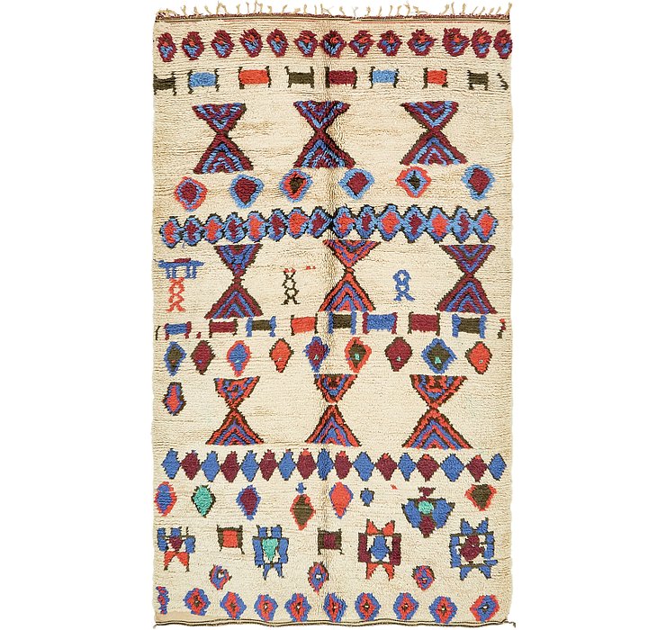 5' x 8' 7 Moroccan Rug