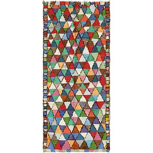 3' 8 x 8' 7 Moroccan Runner Rug