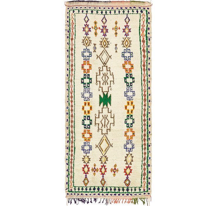 3' 10 x 9' 5 Moroccan Runner Rug