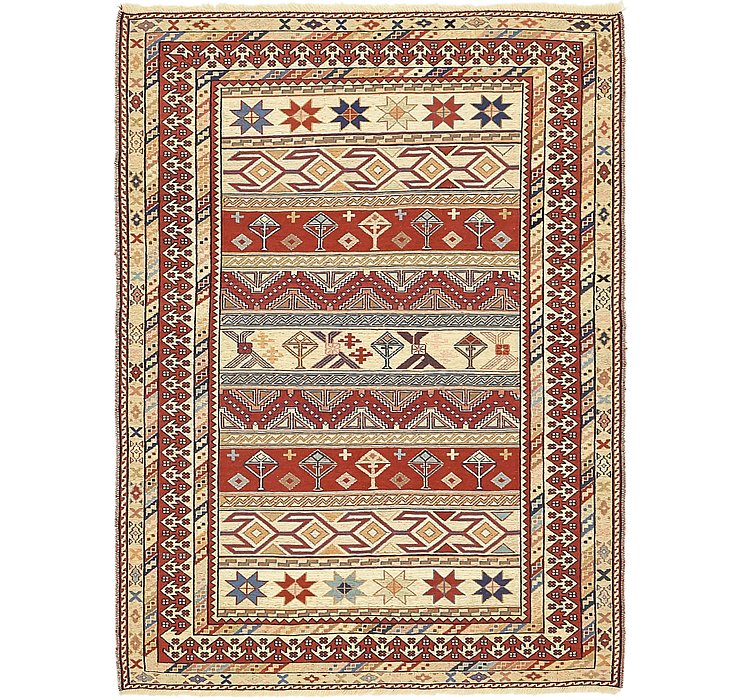 4' x 5' 4 Sirjan Persian Rug