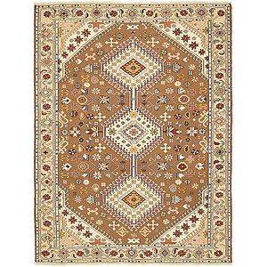 Unique Loom 4' x 5' 4 Sirjan Persian Rug
