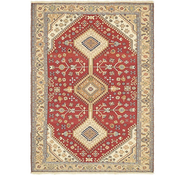 4' x 5' 8 Sirjan Persian Rug