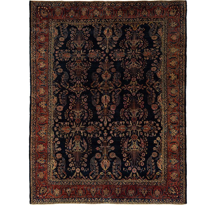 9' x 11' 10 Sarough Persian Rug