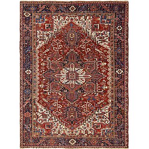 HandKnotted 9' 3 x 12' 4 Heriz Persian Rug