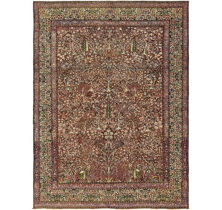 9' x 11' 10 Kerman Persian Rug