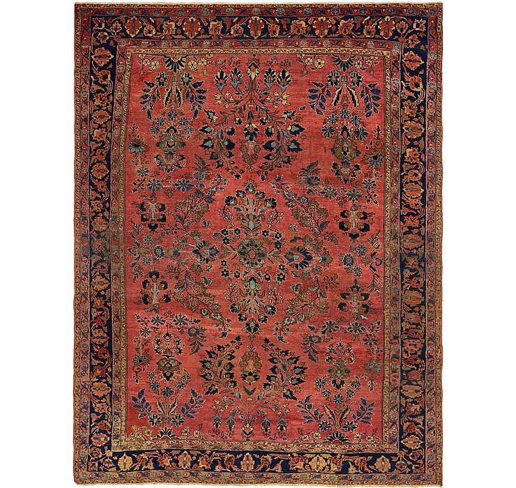 8' 10 x 11' 7 Sarough Persian Rug