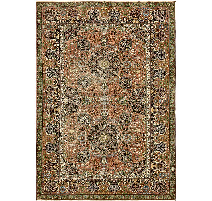 9' 2 x 12' 9 Tabriz Persian Rug