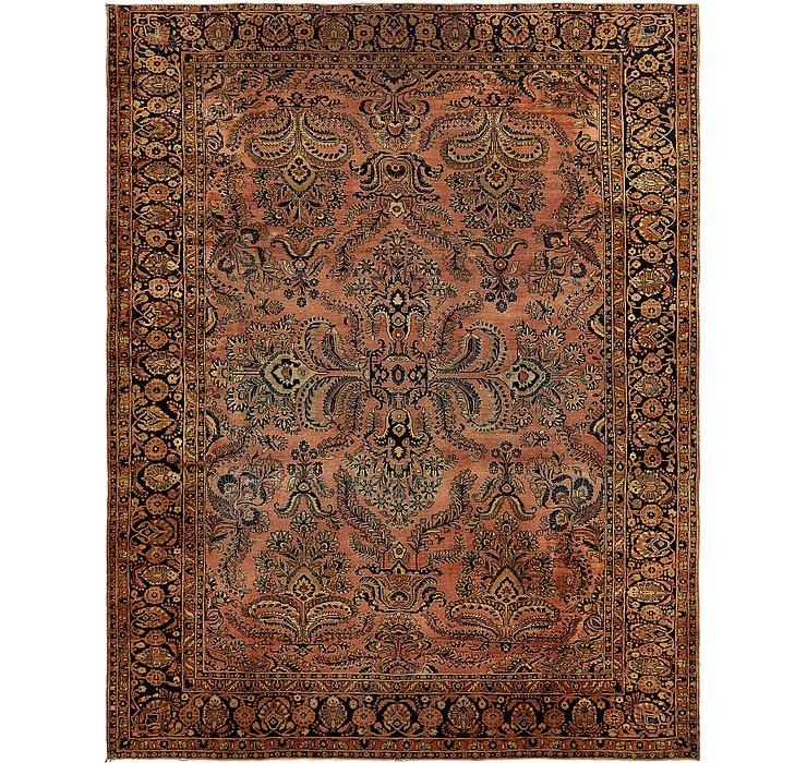 9' 4 x 12' Sarough Persian Rug