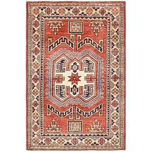 Unique Loom 2' 7 x 4' Kazak Rug