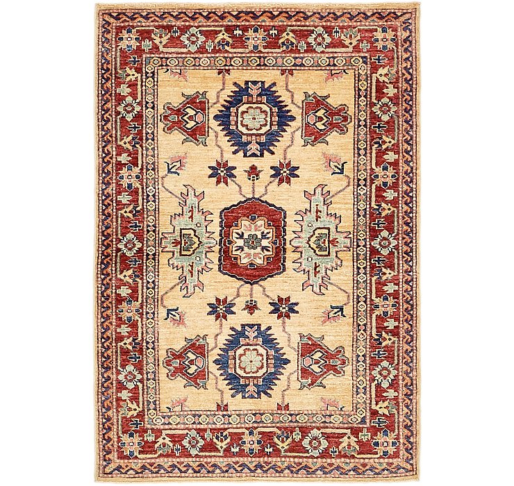 3' 2 x 4' 8 Kazak Rug