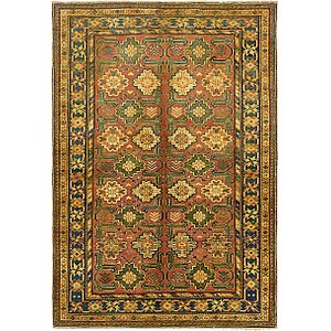 Unique Loom 4' 3 x 6' 3 Kazak Oriental Rug