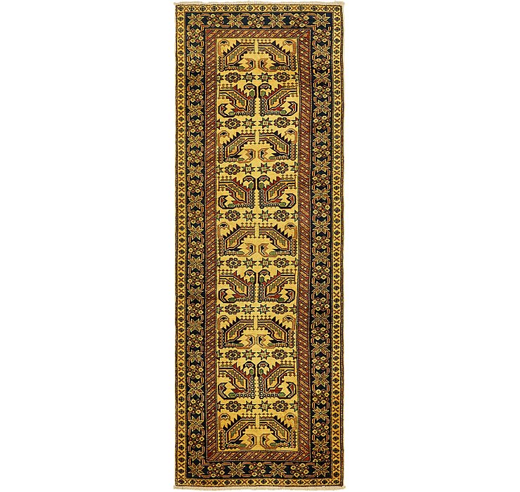2' 9 x 8' 2 Kazak Oriental Runner Rug