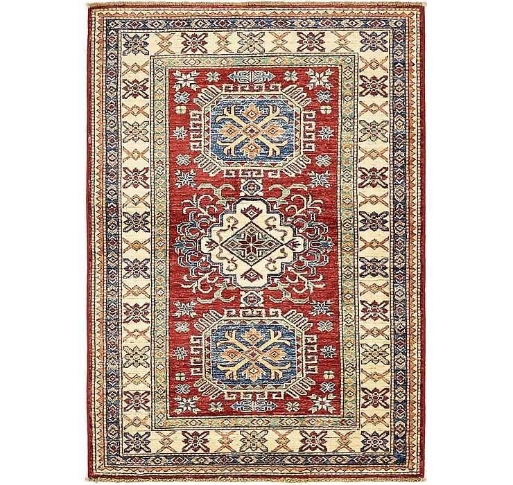 3' 4 x 4' 9 Kazak Oriental Rug
