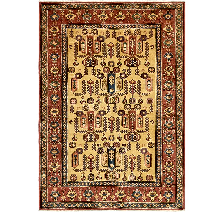 4' x 5' 10 Kazak Rug