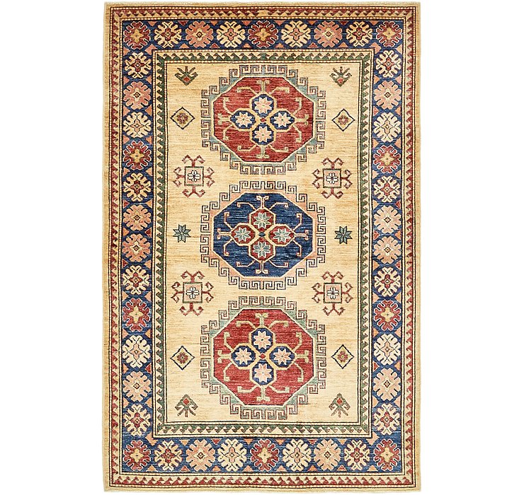4' x 6' 3 Kazak Rug