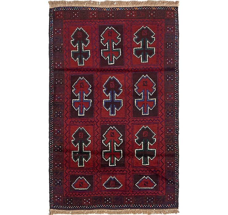 2' 9 x 4' 7 Balouch Persian Rug