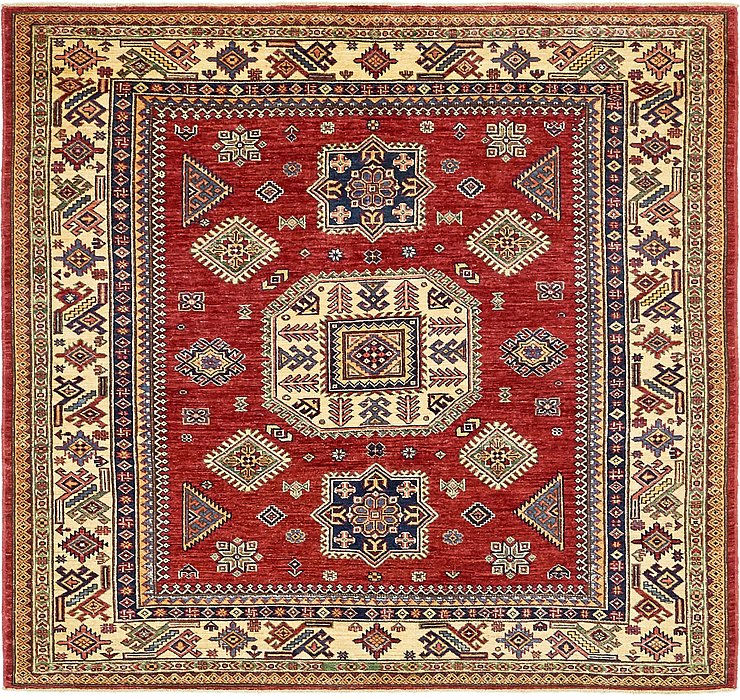 5' 9 x 6' Kazak Square Rug