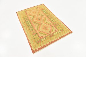 Unique Loom 3' 3 x 4' 9 Kilim Waziri Rug