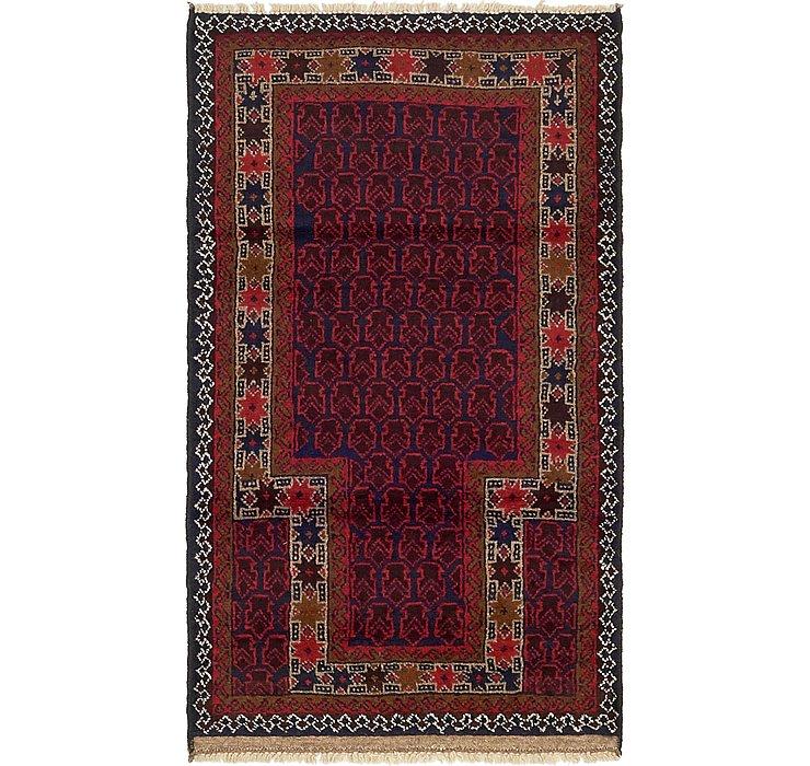 2' 10 x 4' 10 Balouch Persian Rug