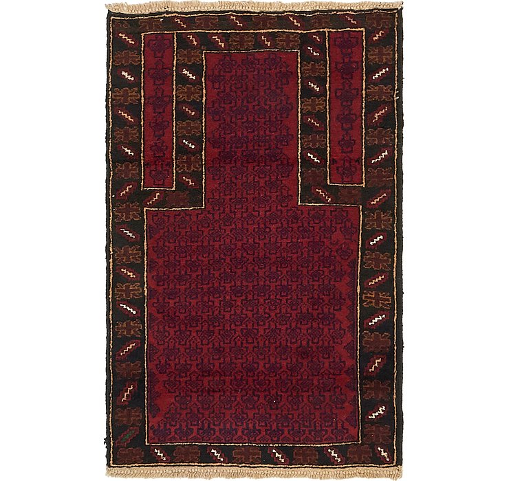 2' 10 x 4' 5 Balouch Persian Rug