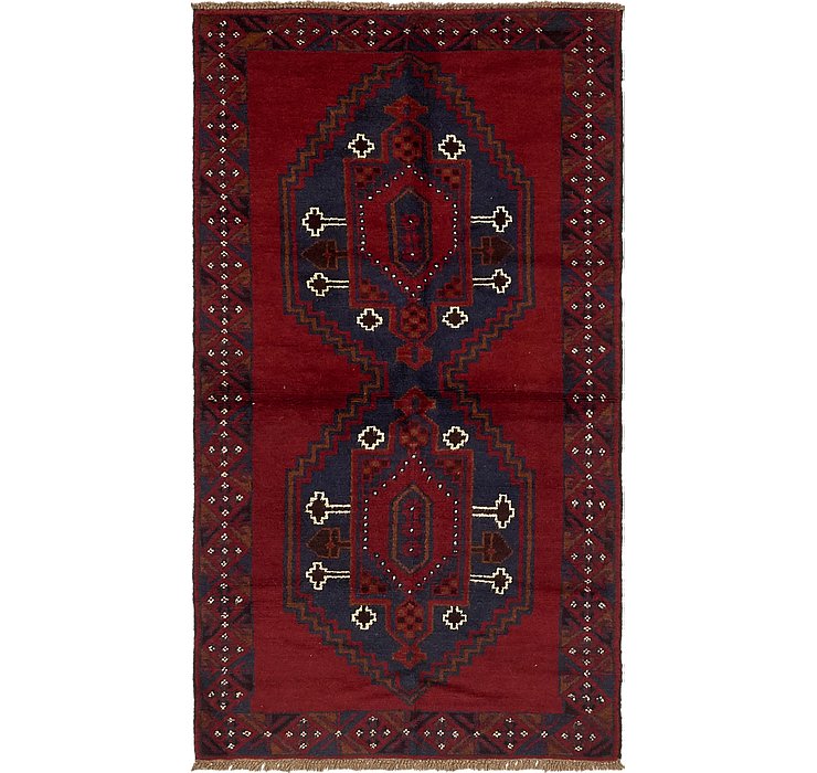 3' 3 x 6' 4 Balouch Persian Rug