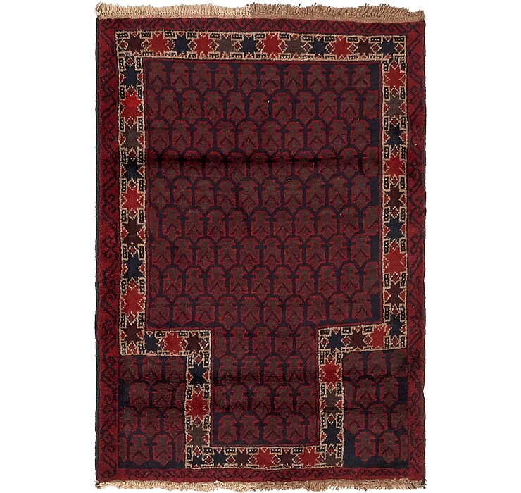 3' x 4' 5 Balouch Persian Rug