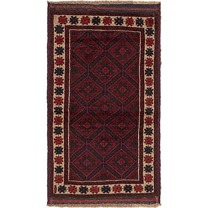 Unique Loom 2' 9 x 4' 9 Balouch Persian Rug
