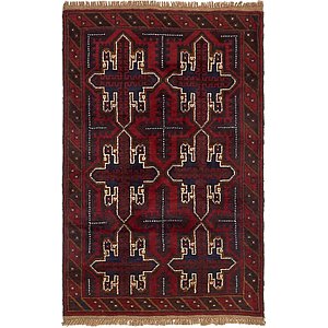 Unique Loom 3' x 4' 7 Balouch Persian Rug